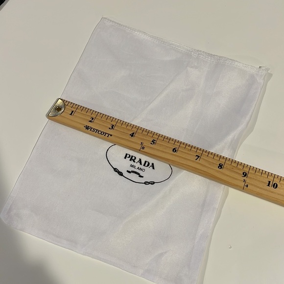 Prada White Travel Bag with Rectangular Shape and Soft Texture - Picture 3 of 3